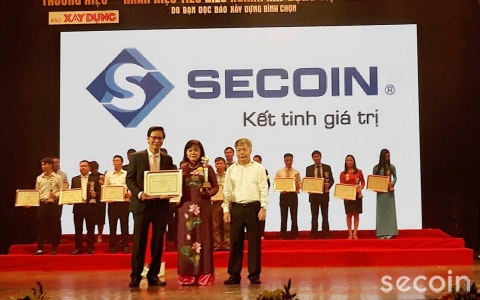 Secoin vinh hạnh được biểu dương là “Thương hiệu - nhãn hiệu tiêu biểu ngành Xây dựng Việt Nam lần thứ II - năm 2017”